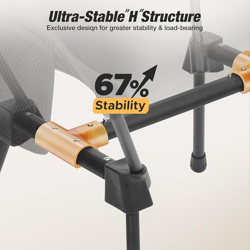 كرسي تخييم خفيف الوزن مكون من قطعتين، كرسي تخييم مدمج مع جيب جانبي، كرسي تخييم محمول قابل للطي مع حقيبة حمل للمشي لمسافات طويلة والسفر والشاطئ وصيد الأسماك ودعم 400 رطل in Kuwait