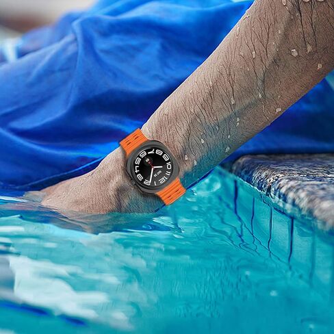 6 قطع من سوار الساعة المتوافق مع ساعة سامسونج جالاكسي الترا 47 ملم (2024)، حزام بديل مرن قابل للتعديل وقابل للتنفس لساعة سامسونج جالاكسي 7 الترا للنساء والرجال in Kuwait