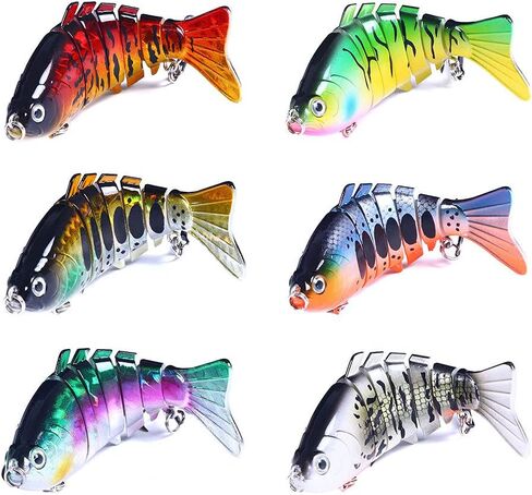 Fishing Lures Kit Mix Includes Minnow Popper Crankbait and Fish Hook for Fishing Saltwater Freshwater Trout Bass Salmon in Saudi Arabia