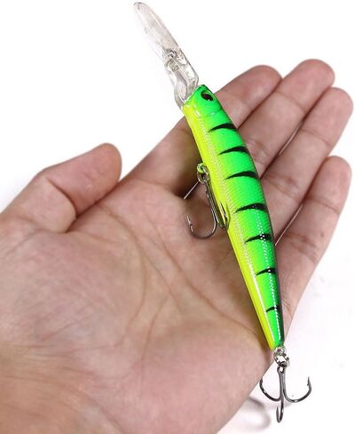 Fishing Lures Kit Mix Includes Minnow Popper Crankbait and Fish Hook for Fishing Saltwater Freshwater Trout Bass Salmon in Saudi Arabia