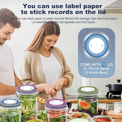 وعاء تفريغ الهواء من ميسون - مجموعة سدادة مكنسة كهربائية من ميسون مع أغطية ماسون واسعة ومنتظمة للفم، سدادة تفريغ للبرطمانات لتعليب الجرار، آلة إغلاق بالتفريغ لتخزين الطعام. (أسود) in Kuwait