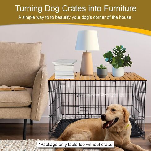 Dog Crate Topper with Magnets - Foldable Dog Kennel Topper Decorative Storage Pet Crate Table(for 42 inch Crate) in Saudi Arabia