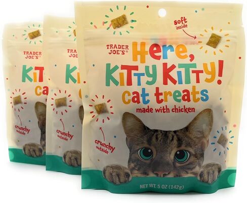 Here Kitty Kitty Cat Treats by Trader Joes 5 oz (142g) - Pack of 3 in Saudi Arabia