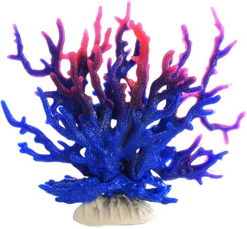 Fake Coral Multi-Purpose Pollution-Free Simulation Beautiful Water Grass Fish Tank Aquarium Decoration CT107 White in Kuwait