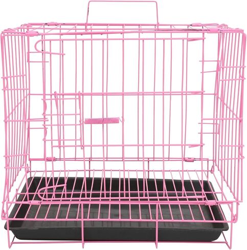 INOOMP Wire Dog Crate-Door Metal Crate-Indoor Folding Collapsible Dog Crate Safe and Durable Portable Travel Dog Crate for Home Use in Saudi Arabia