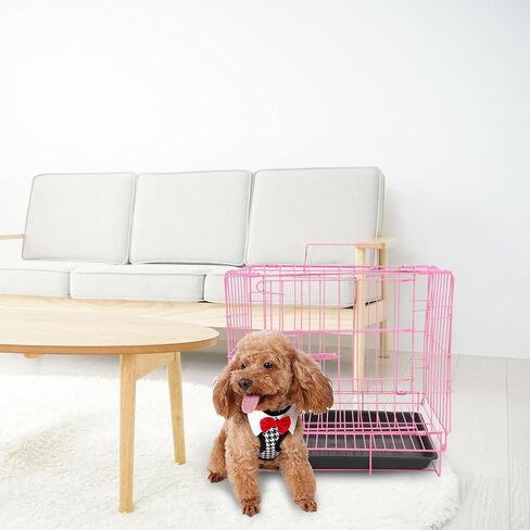 INOOMP Wire Dog Crate-Door Metal Crate-Indoor Folding Collapsible Dog Crate Safe and Durable Portable Travel Dog Crate for Home Use in Saudi Arabia