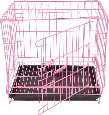 INOOMP Wire Dog Crate-Door Metal Crate-Indoor Folding Collapsible Dog Crate Safe and Durable Portable Travel Dog Crate for Home Use in Saudi Arabia