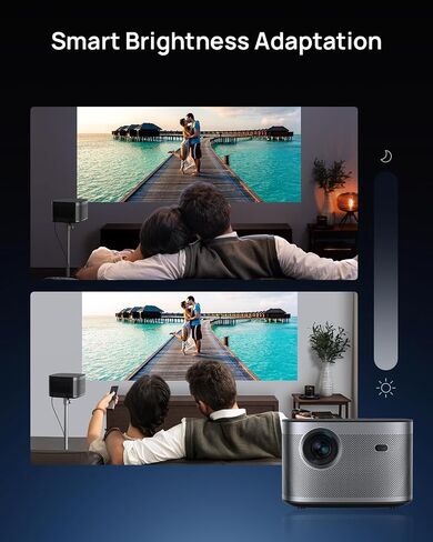XGIMI Elfin Flip Plus Portable Projector, Google TV with Licensed Netflix, 500 ISO Lumens, 1080P Resolution Home Projector, Build-in Adjustable Stand, Lightweight and Compact Design, Screen Adaption in Kuwait