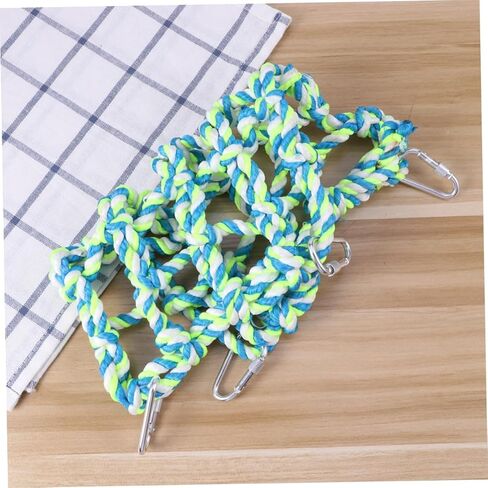 Parrot Climbing Net Bird Toys for Parakeets Cockatiels and Small Animals Cotton Rope Net Swing Toy Chewing and Hanging Fun for Hamsters Rats and Ferrets in Kuwait
