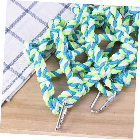 Parrot Climbing Net Bird Toys for Parakeets Cockatiels and Small Animals Cotton Rope Net Swing Toy Chewing and Hanging Fun for Hamsters Rats and Ferrets in Kuwait