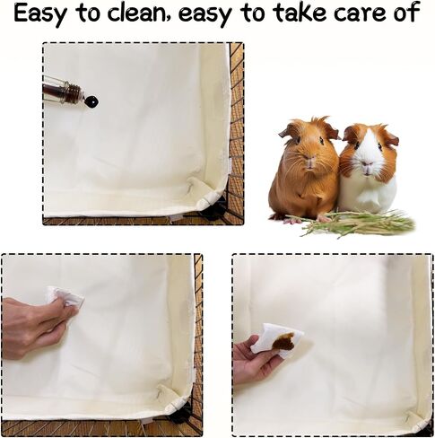 Guinea Pig Cage Canvas Bottom for for Guinea Pig cage 48 * 24inch C&C Cage Panel Waterproof Washable Cage Liners Small Animal Cage Bedding（not cage in Saudi Arabia