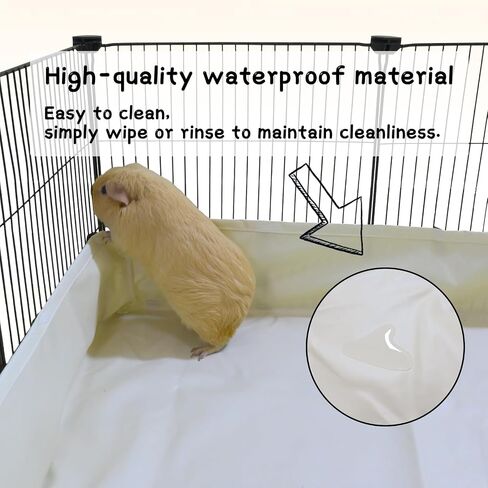 Guinea Pig Cage Canvas Bottom for for Guinea Pig cage 48 * 24inch C&C Cage Panel Waterproof Washable Cage Liners Small Animal Cage Bedding（not cage in Saudi Arabia