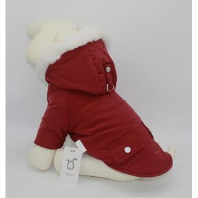 Pet Warm Dog Coat for Winter Cold Weather Dog Clothes Dog Jacket for Small Cat Clothes Insulated Padded Snow Parka -Alexander (M, Slate Blue)