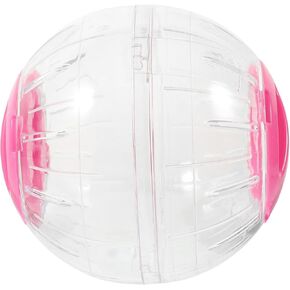 POPETPOP Dwarf Hamster Exercise Ball, 4.7 Inch Plastic SMALL Pets MINI Guinea Pig Transparent Ball Wheel Exercise Running Toys