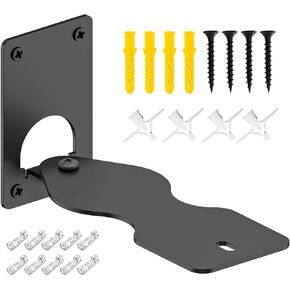 Heavy-Duty Speaker Wall Mount for KEF LSX II Speaker Mount Wall Bracket - Space Saving Wall Speaker Mount for KEF LSX II Wireless HiFi Speaker Bracket with Cable Clips, Black