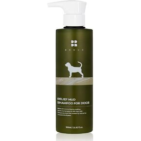 Relief Mud Shampoo for Dogs with Boryeong Mud, Gentle Cleansing, Anti-Itch Dog Shampoo Moisturizes Dry Sensitive Skin, Detangling Shampoo for All Dogs & Puppies, 16.9 fl.oz.