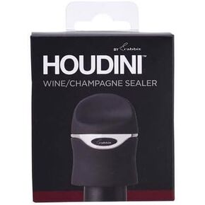 Houdini Stainless Black Champagne Wine Sealer, 1 EA