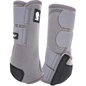 Classic Equine Legacy2 Hind Protective Boots 2 Pack Charcoal M
