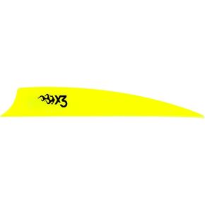 Bohning X3 Vane, 3.5", Neon Yellow, 36pk