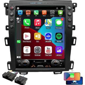 QLED 8-Core Radio Upgrade for Ford Edge 2011 2012 2013 2014,Touch Screen Stereo,Support Carplay and Android Auto,Free Back Camera