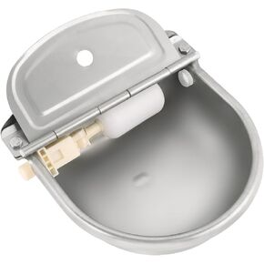 AMGSH Automatic Water Bowl Dispenser Chicken Drinking Waterer with Float Valve Dispenser 304 Stainless Steel Horse Cattle Goat Sheep Pig Dog Float Valve Water Trough Farm Supplies