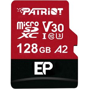 Patriot EP Series 256GB Micro SDXC V30 A2 UHS-I U3 4K UHD Memory Card - PEF256GEP32MCX