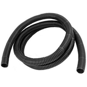 YXQ 6.5mm Corrugated Hose, 5m/16.4Ft Flexible Conduit Corrugated Electric Wiring Tubing Pipe for Protecting Electrical Cables,Black PE Plastic