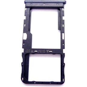 SIM Card Tray Holder Slot Replacement Compatible with TCL 4X 5g T601DL (Black)