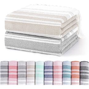 2 Pack Extra Large Picnic Blankets Outdoor Turkish Beach Towels Camping Throw Blankets Lightweight Car Essentials Glamping Tent Gear Must Haves Outside Festival Hiker Equipment Hiking Supplies