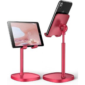 LISEN Desk Organizers and Accessories Workspace Organizers Cell Phone Stand White Height Angle Adjustable Stable iPad Holder Stand Sturdy Stand for 4-10in iPhone 13 Pro iPad Kindel Samsung etc in Saudi Arabia