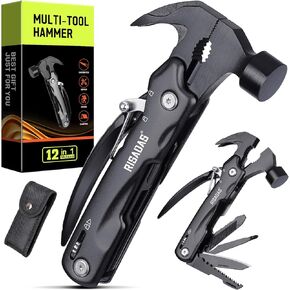 Stocking Stuffers for Men on Christmas - Gifts for Men, Mens Stocking Stuffers 2024 - Christmas Fathers Day Birthday Gifts for Men, Dad, Husband - Multitool Hammer for Camping, Hiking, Survival
