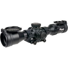 SIG SAUER Tango-MSR 2-12x44mm 34mm Tube F1/First Focal Plane High-Magnification Durable Shockproof Waterproof Fogproof Black Hunting Riflescope - Lens Covers & 34mm Alpha-MSR 1.232" Mount Included