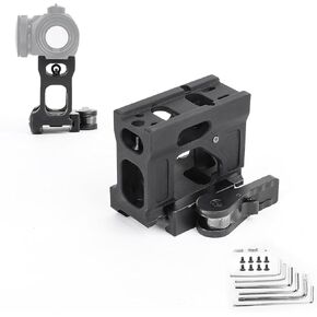 Red Dot Riser Mount with QD Quick Release/Detach Accessories, 2" Picatinny Riser Mount Optic Riser Tactical Scope Sight Riser Mount for T1 T2 H1 H2 Optic Sight Scope, Fit for 20mm Picatinny Rail