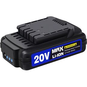 AVID POWER 20V MAX 1.5 Ah Lithium Ion Rechargeable Battery with Real-time Capacity Indicator, Only Compatible 20V Cordless Tools