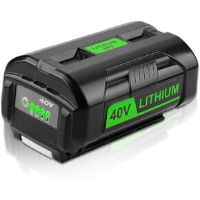 energup 40V 6500mAh Replacement Ryobi 40V Lithium Battery and Charger Kit for Ryobi 40-Volt Battery OP4040 OP4026 OP4030 OP4050 OP4060A Ryobi 40V Battery with a OP401 Ryobi 40V Charger