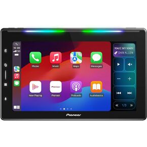 Pioneer DMH-WT6000NEX Digital Multimedia Receiver with Wireless Apple CarPlay and Android Auto, 10.1" Floating Screen, Single-DIN, Built-in Bluetooth and WiFi, Luminous Bar