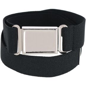 CTM Kids' Adjustable Elastic Belt with Magnetic Buckle