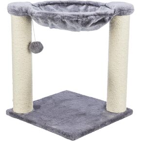 TRIXIE Baza Scratching Post with Hammock | 18" Base. Color: Cream