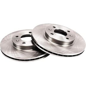Front 10.23in Brake Rotors Compatible with Accord 1998-2002 2.3L, CL 1998-1999 2.3L, Drilled Slotted Brake Rotors Kit OEM# 31243