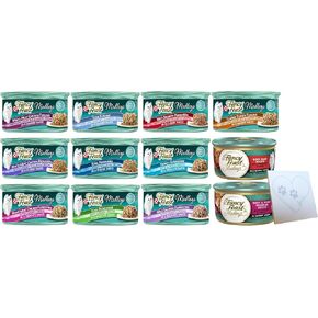 Elegant Medleys Variety Pack for Fancy Fancy Feast – 12 Total Flavors: Chicken Florentine, Salmon Primavera, Turkey Tuscan, and More (3oz Each, 12 Cans Total)