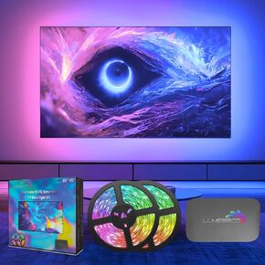 HDMI TV Backlight Sync Box Kit - RGB(IC) Sync for 65-95 inch Smart TVs | Immersive LED Lighting System with Universal Compatibility for Home Theater Ambiance