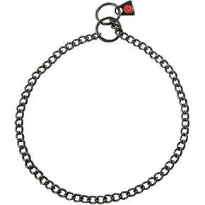Herm. Sprenger - Black Stainless Steel Choke Dog Training Collar 2 mm - Round Links Slip Chain - Small Medium Large Dogs - Show Chain - Made in Germany