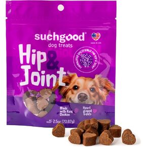 SuchGood Hip and Joint Dog Treats - 70 Count Advanced Joint Support Chews for All Breed Sizes, Premium Glucosamine and Chondroitin for Dogs - (Chicken Flavor, 2 Pack)