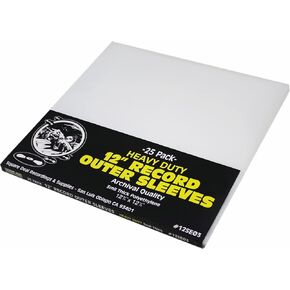 The Authentic Original 12 LP Record Outer Sleeve - 40 Years of Classic, Soft, Archival Quality 3mil Virgin Polyethylene from Same Factory. 100 Pack