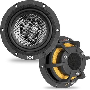 NVX® XSP65KIT 6.5" Car Speakers, 600W Max, 200W RMS, 2-Way 6-1/2 inch Component System w/ 1" Silk Dome Tweeters & Passive X-Overs, Easy to Install in Cars/Trucks/Doors (Pair)