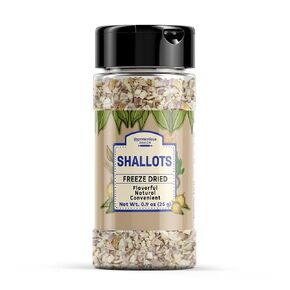 Unpretentious Freeze Dried Shallots, 7.65 oz, Flavorful, Food Storage, Bulk Container