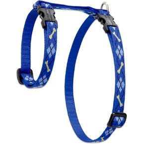 LupinePet Originals 1/2" Dapper Dog 12-20" H-style Harness for Small Pets