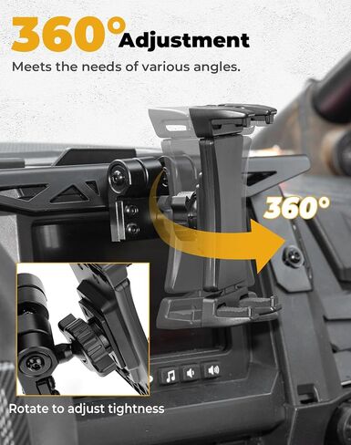 KEMIMOTO PRO XP Electronic Device Mounts, Adjustable PRO XP Tablet Mount Metal Tablet Holder Frame GPS Holder Phone Mount Compatible with Polaris 2020-2024 RZR PRO XP/XP4 in Saudi Arabia
