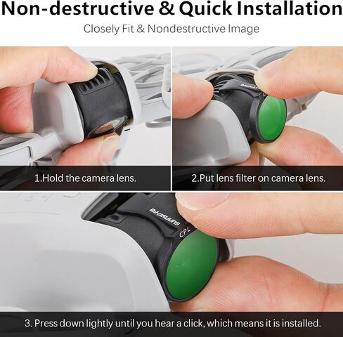 مجموعة مرشحات FPVtosky ND لـ DJI NEO، مجموعة مرشحات ND متعددة الطبقات لملحقات الطائرات بدون طيار DJI NEO - مرشح 4 عبوات (MCUV، CPL، ND32، ND64) in Kuwait