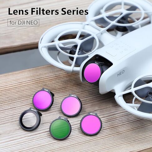 مجموعة مرشحات FPVtosky ND لـ DJI NEO، مجموعة مرشحات ND متعددة الطبقات لملحقات الطائرات بدون طيار DJI NEO - مرشح 4 عبوات (MCUV، CPL، ND32، ND64) in Kuwait